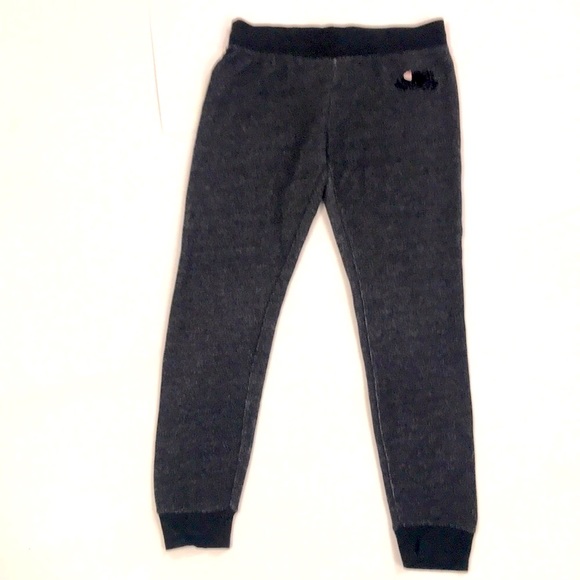 Roots Slimfit M Women Bottoms Black Pepper W Black Drawstring Waistband & Cuffs - Picture 1 of 7